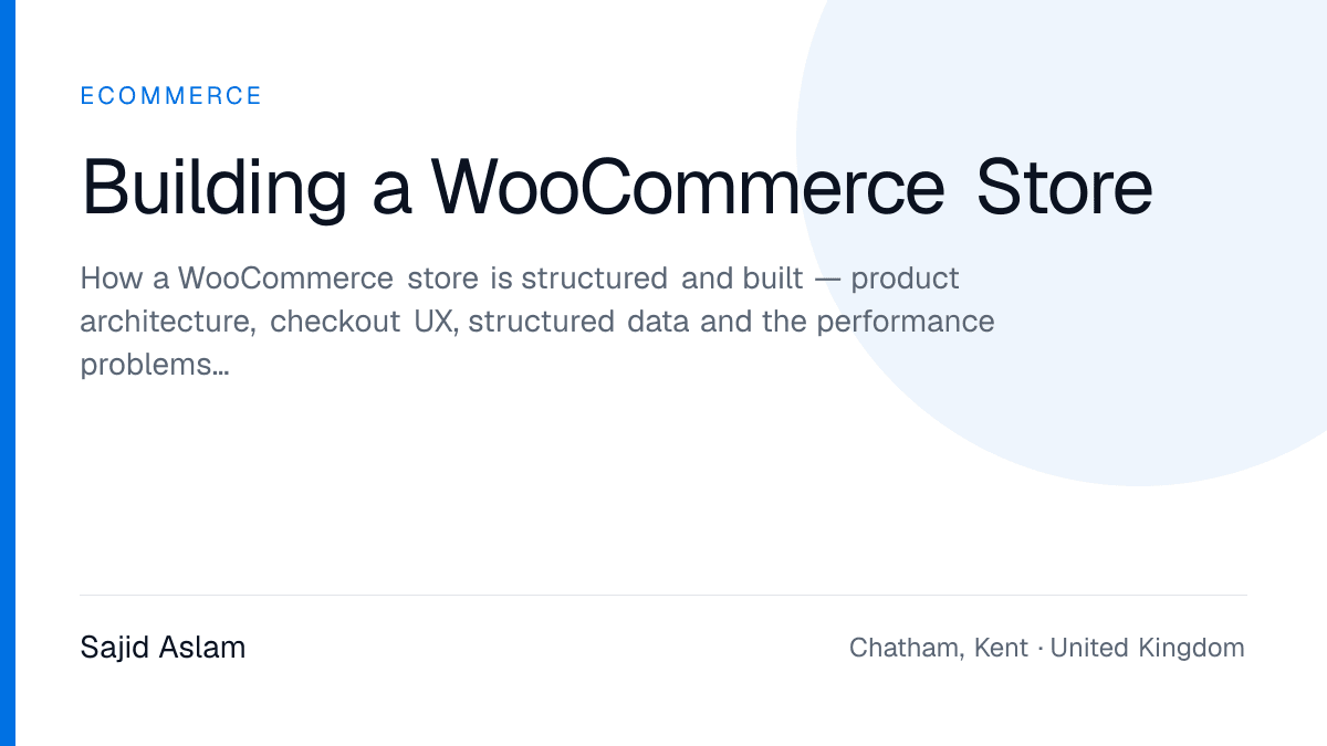 WooCommerce store structure from catalogue through to checkout